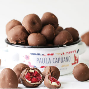 Frambuesas Bañadas en dos Chocolates