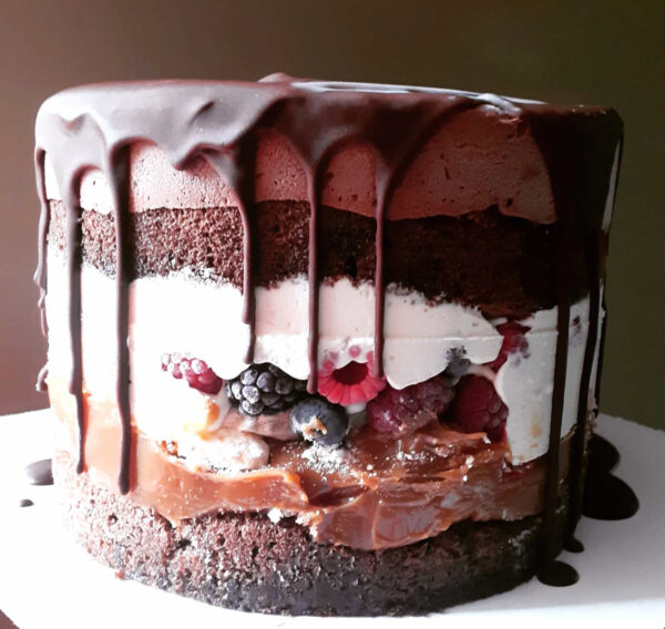 Imperial de Chocolate con Mousse de Semiamargo y Frutos Rojos Descubierta